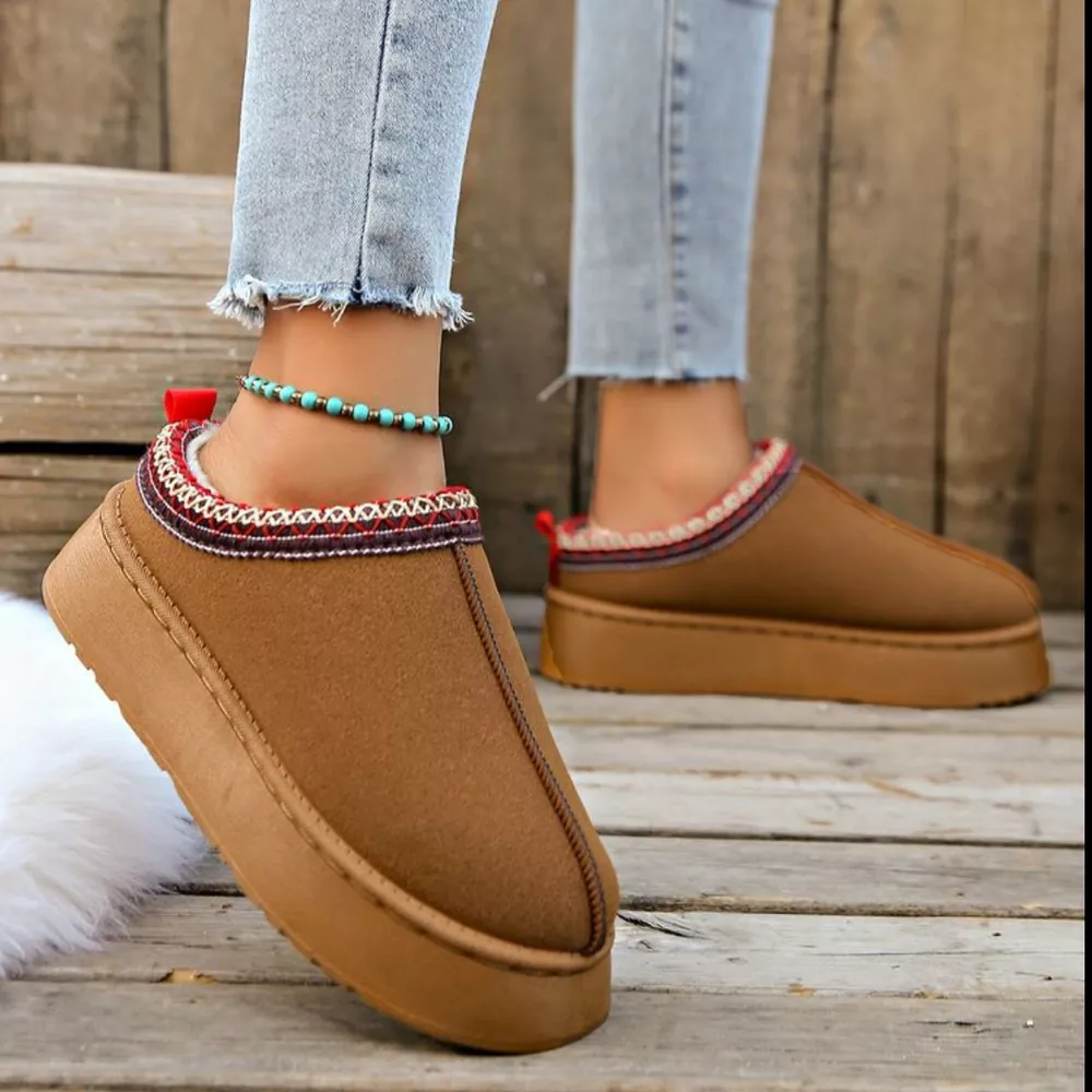 Plush Lined Platform Ankle Boots, image 5