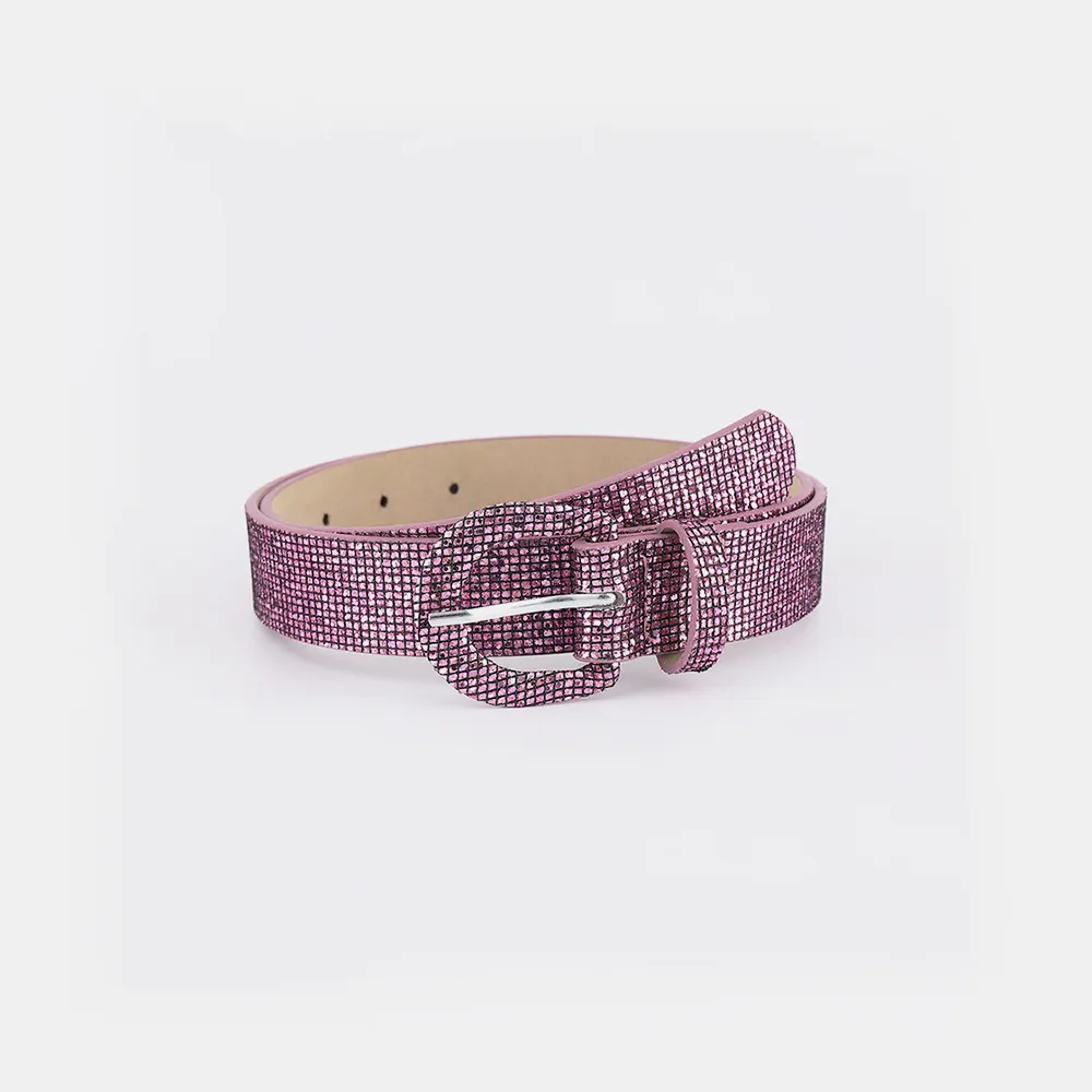 Sequin PU Leather Belt, image 7