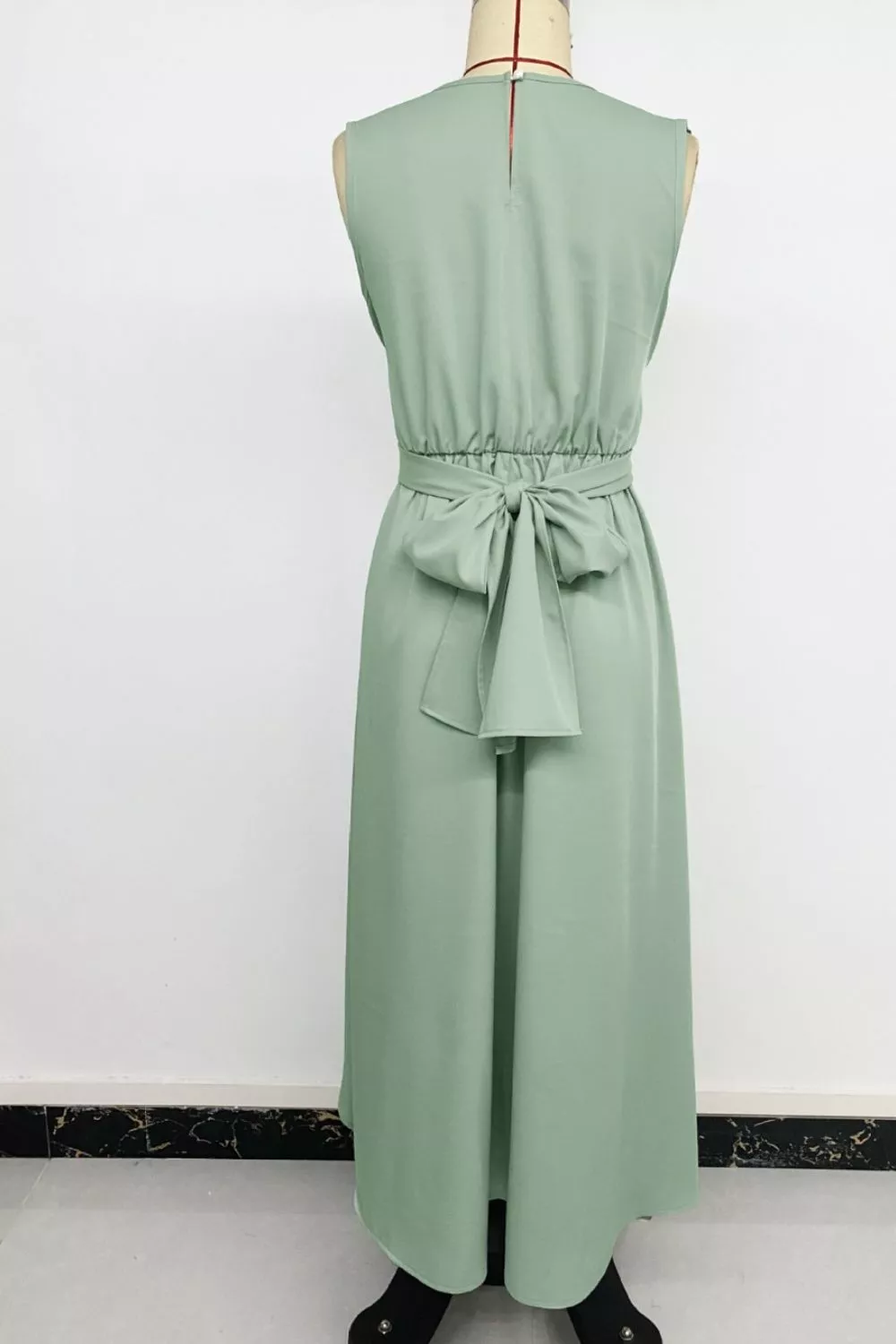 Sleeveless High-Low Hem A-Line Dress, image 8