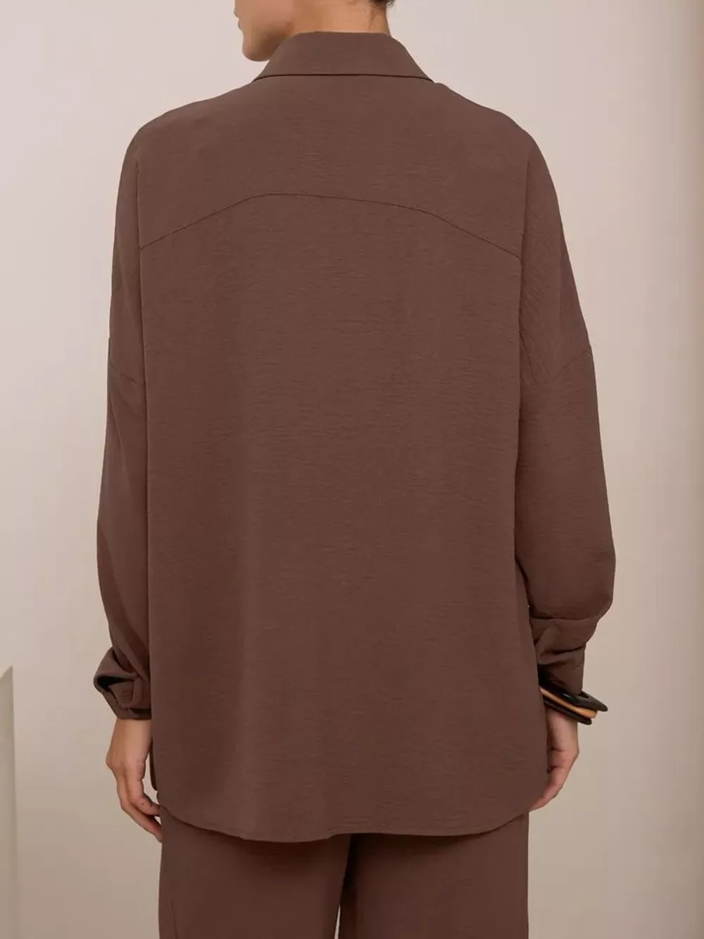 Relaxed Fit Shirt and Wide Leg Pants Set, image 32