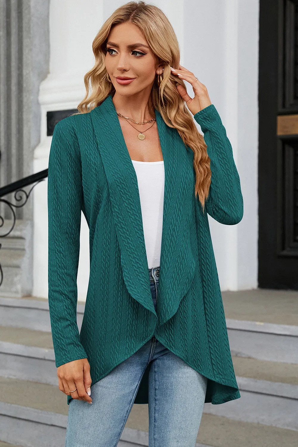 Open Front Long Sleeve Cardigan, image 24