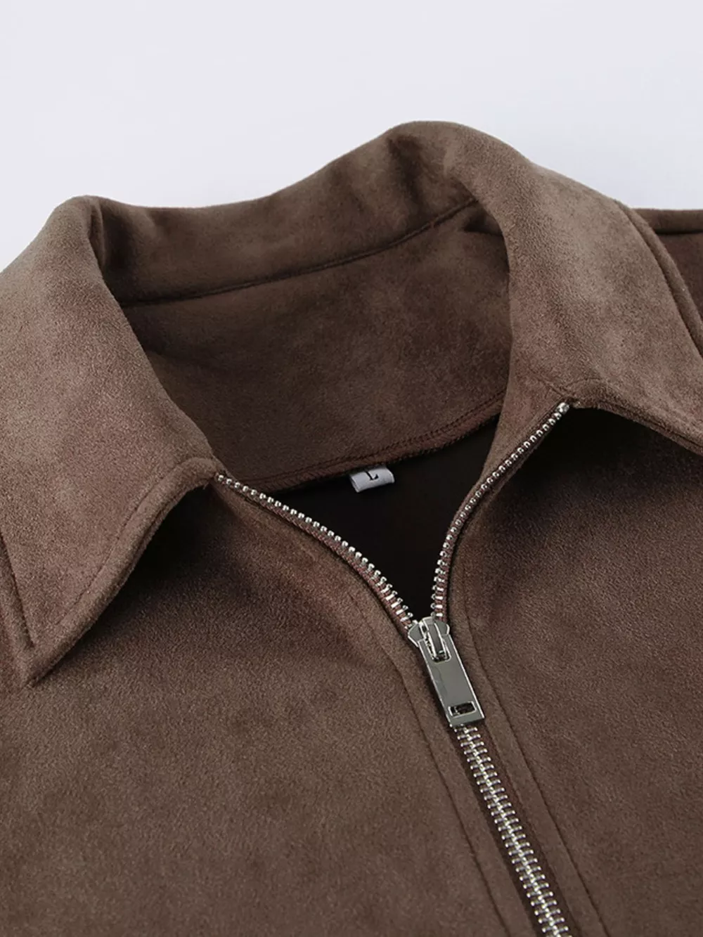 Zip-Up Dropped Shoulder Jacket, image 7
