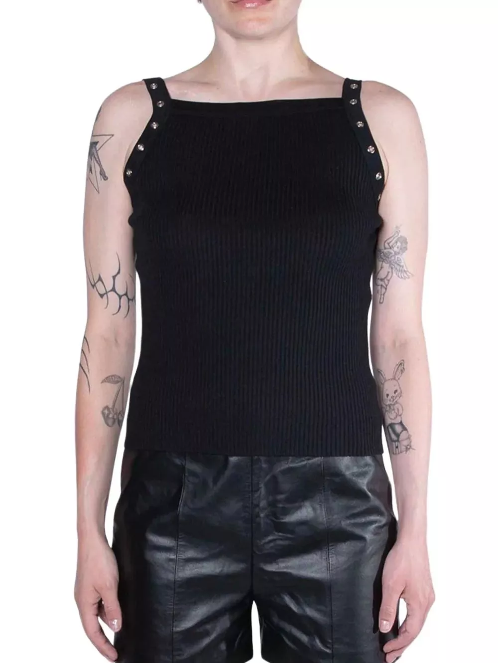 Men's Full Size Ribbed Knit Tank Top Plus Size, image 3