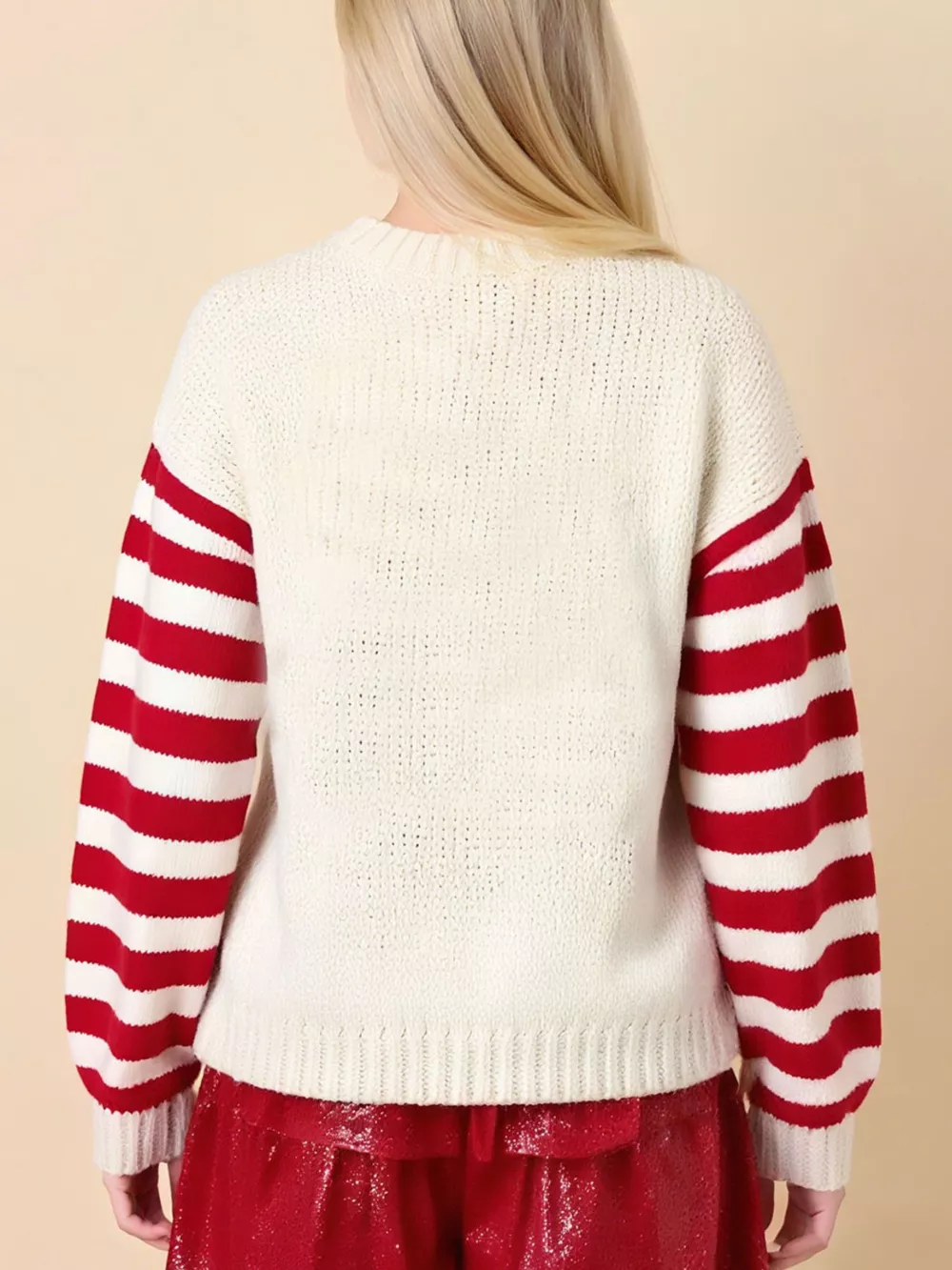 Christmas Tree Round Neck Sweater, image 5