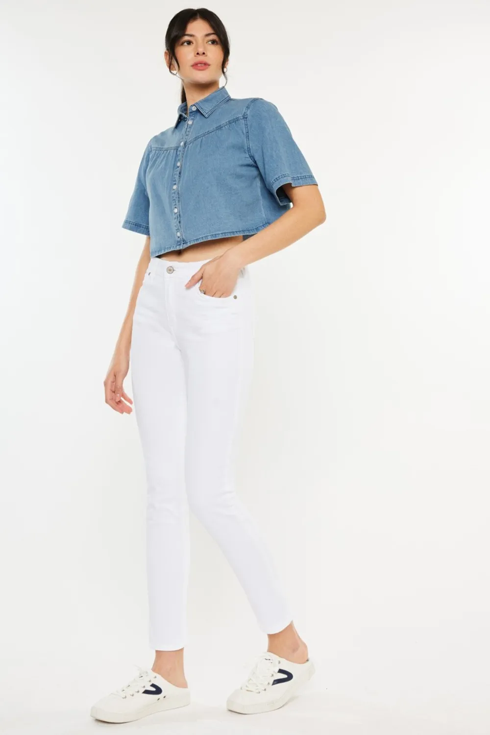 High Rise Ankle Skinny Jeans, image 4