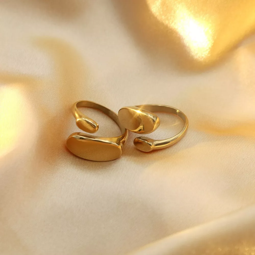 18K Gold-Plated Bypass Ring, image 7