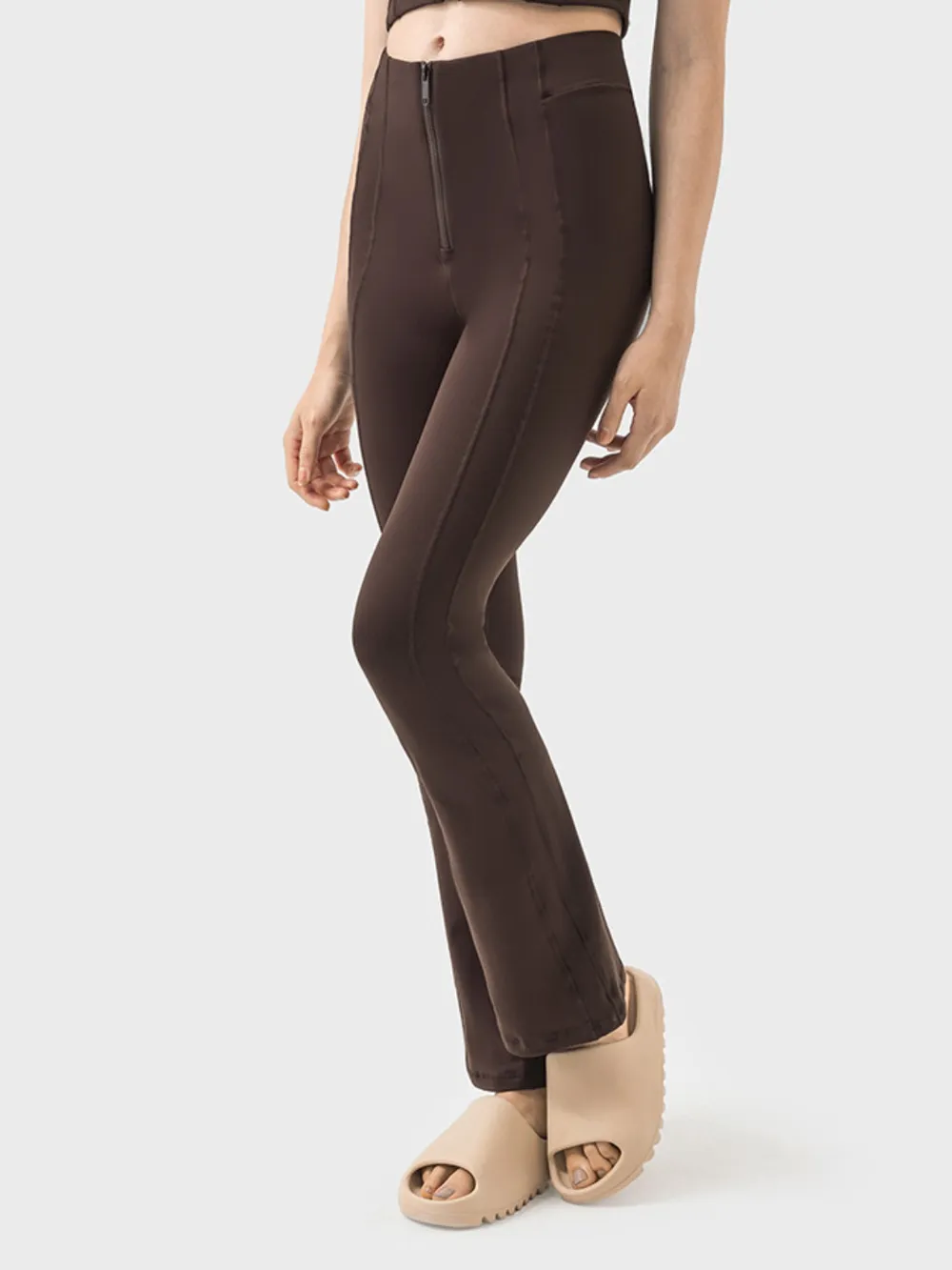 Zipper Detail High Waist Active Pants, image 10