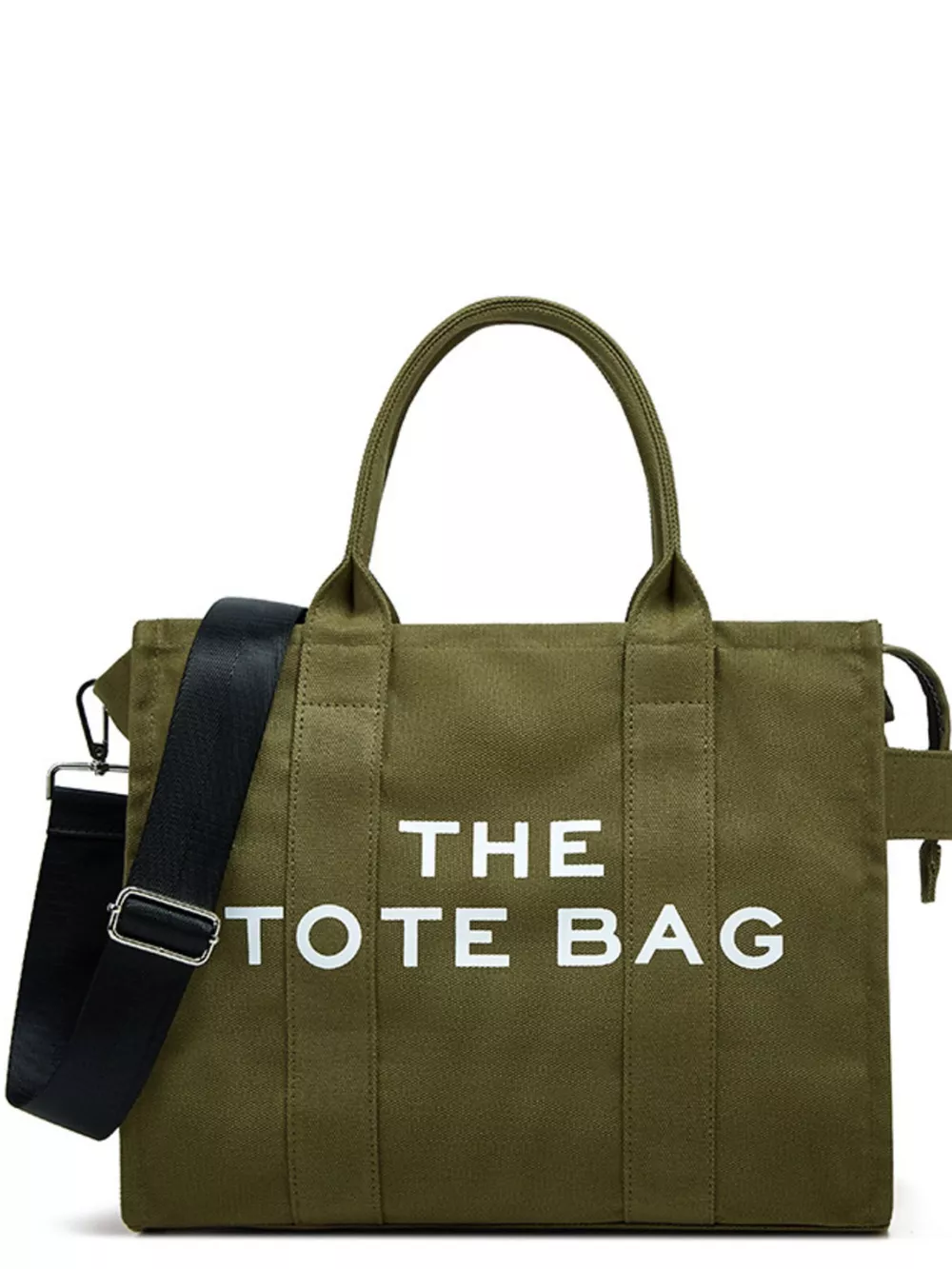 Letter Graphic Canvas Handbag, image 8