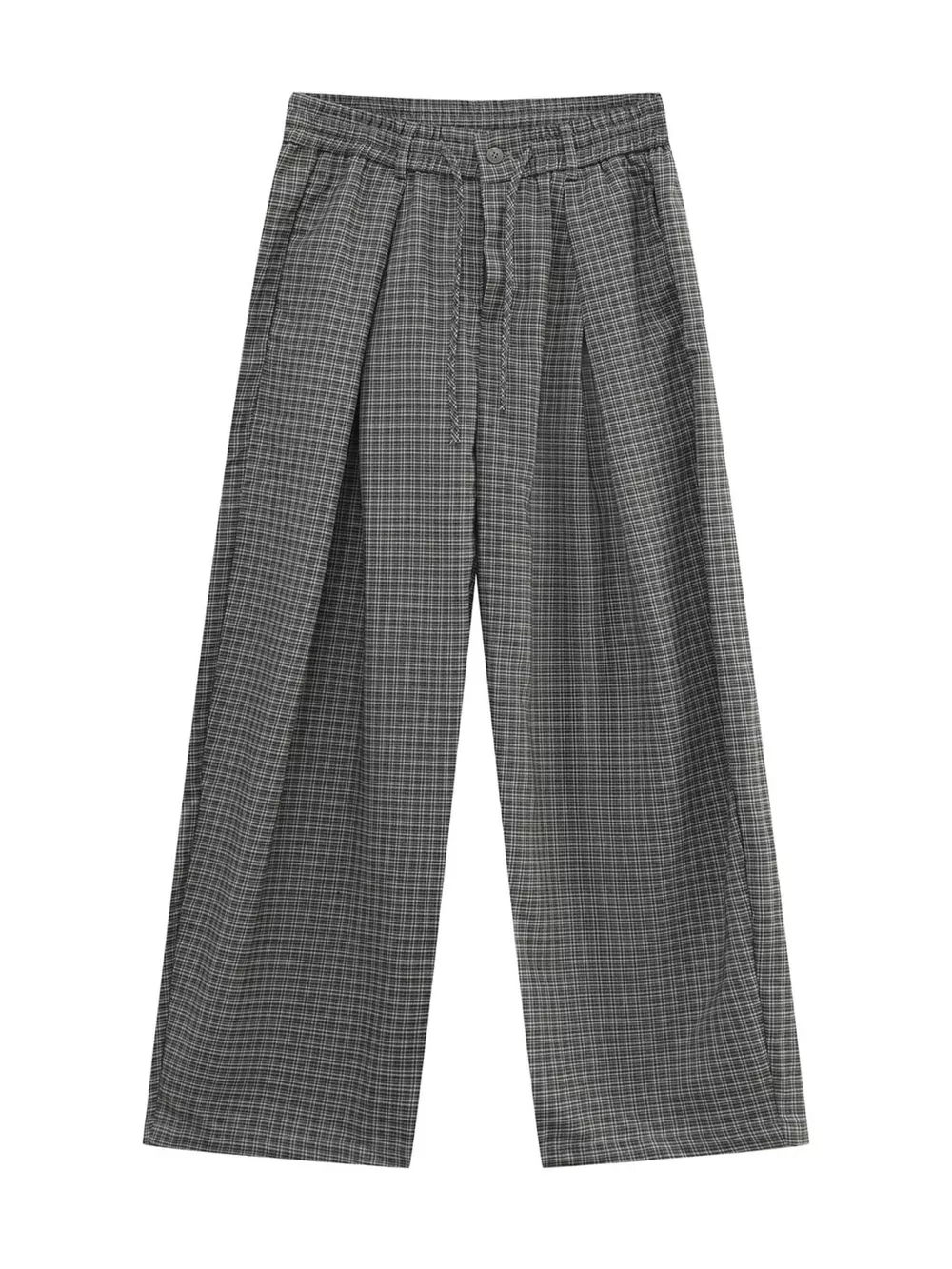 Men's Plaid Wide-Leg Pants, image 12