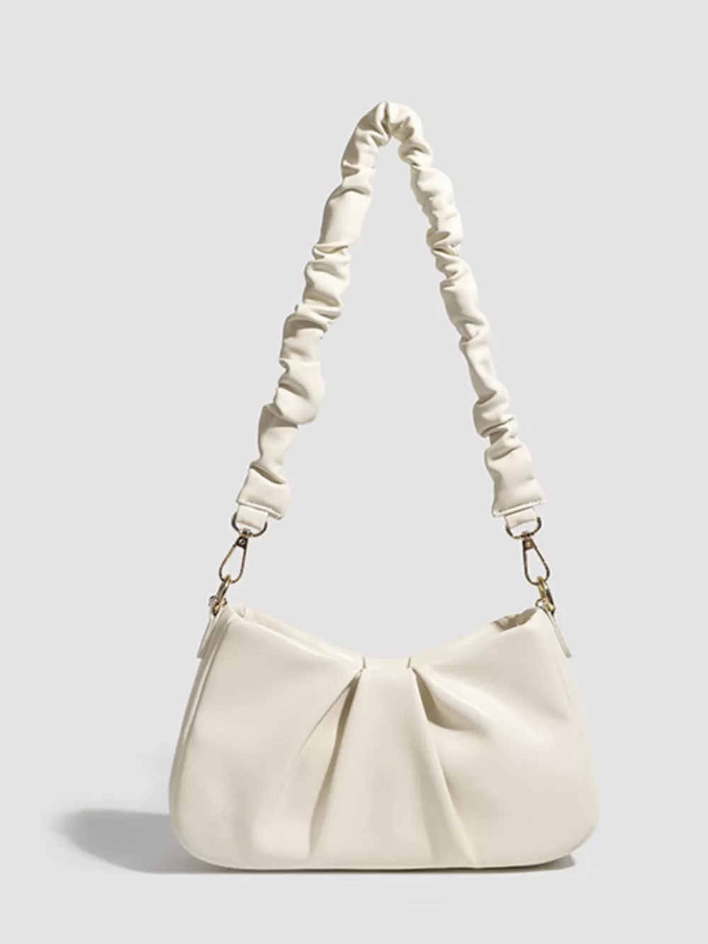 Ruched Handle Pearl Decor Crossbody Bag, image 2