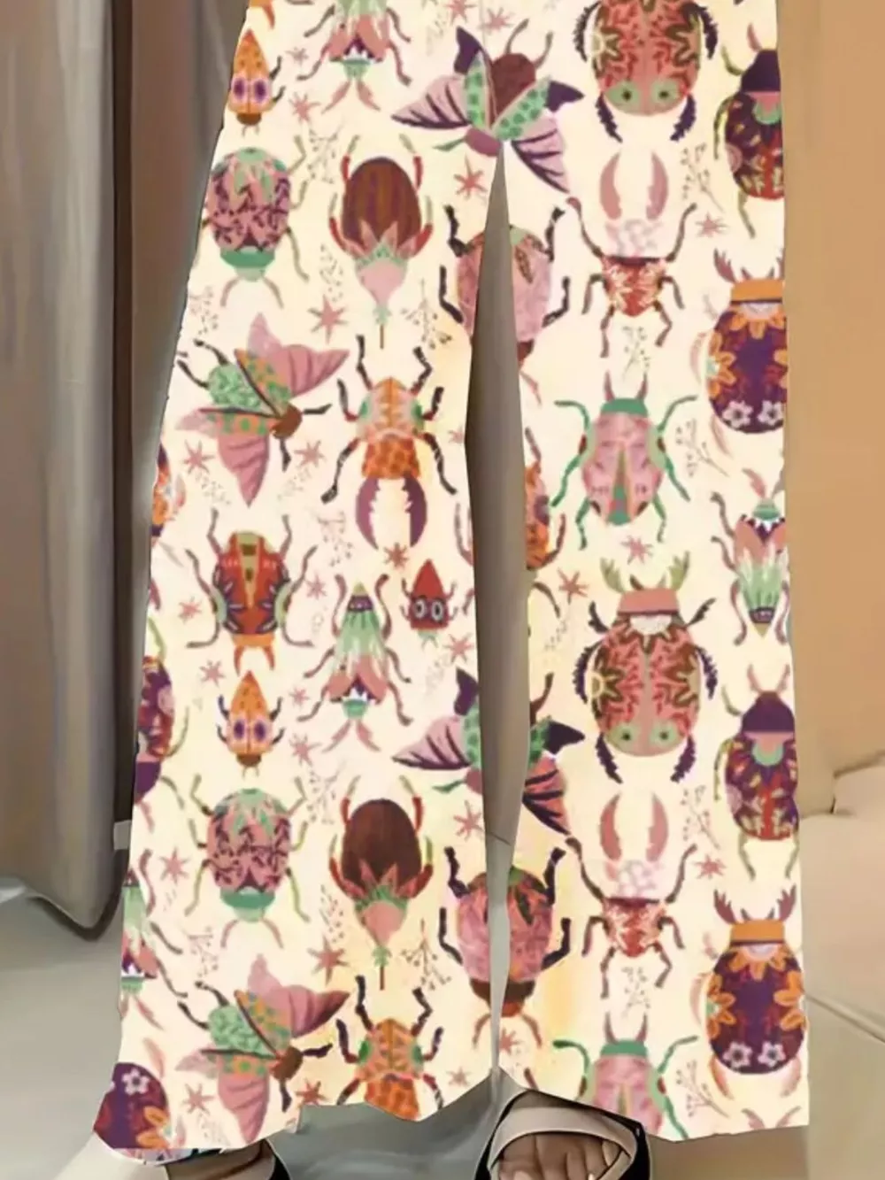 Printed Wide Leg Pants, image 6