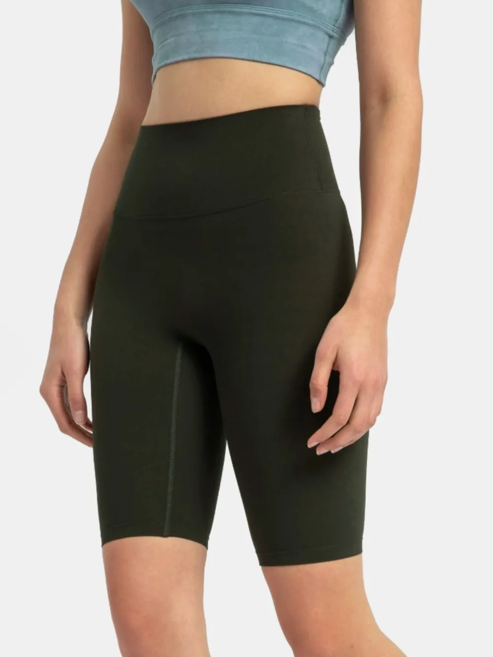 High Rise Wide Waistband Active Shorts, image 31
