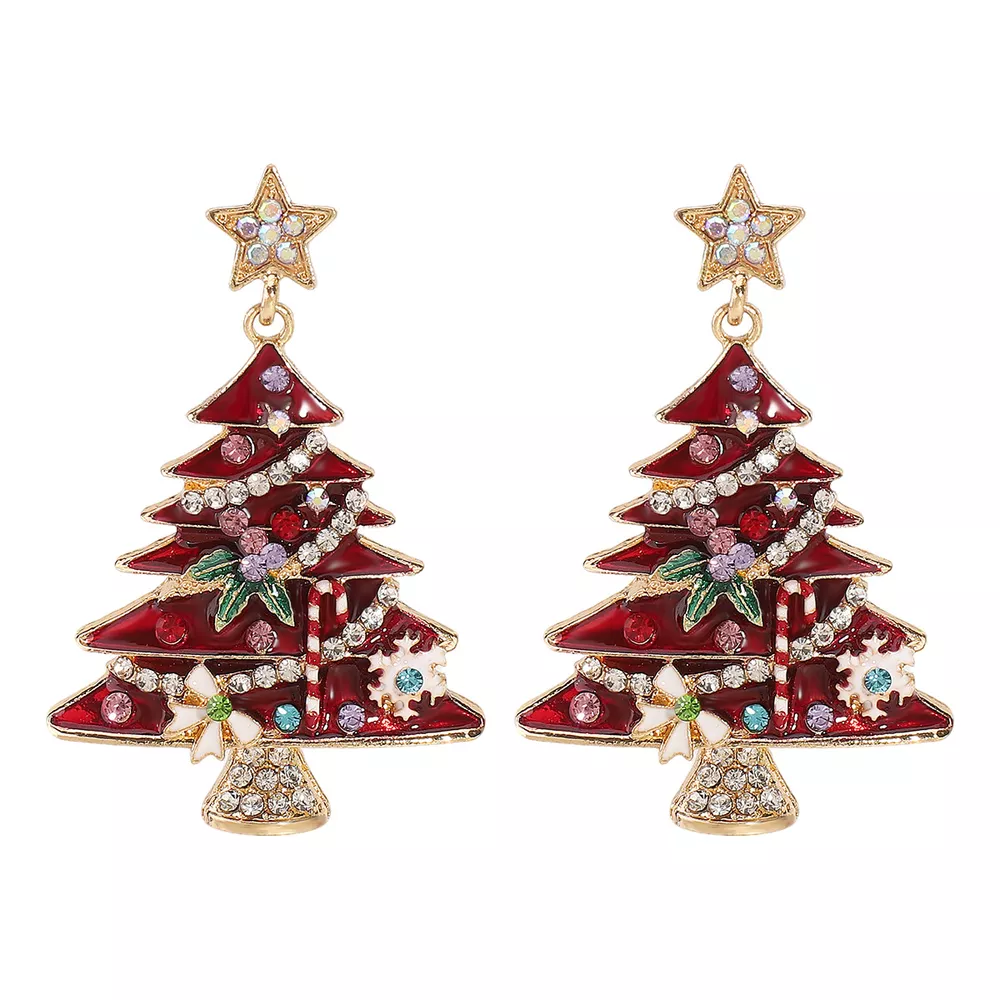 Christmas Tree Dangle Earrings, image 10