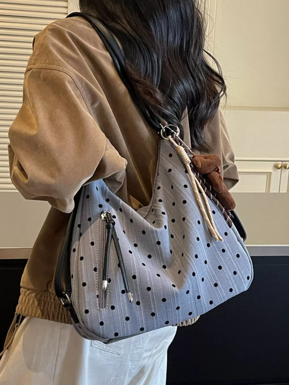 Polka Dot Shoulder Bag, image 6