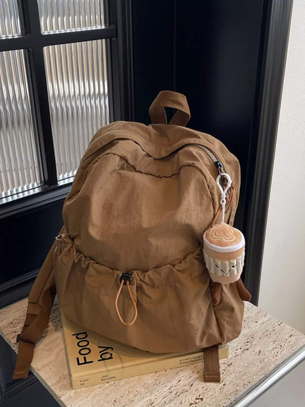 Casual Lightweight Drawstring Backpack Bag, image 2