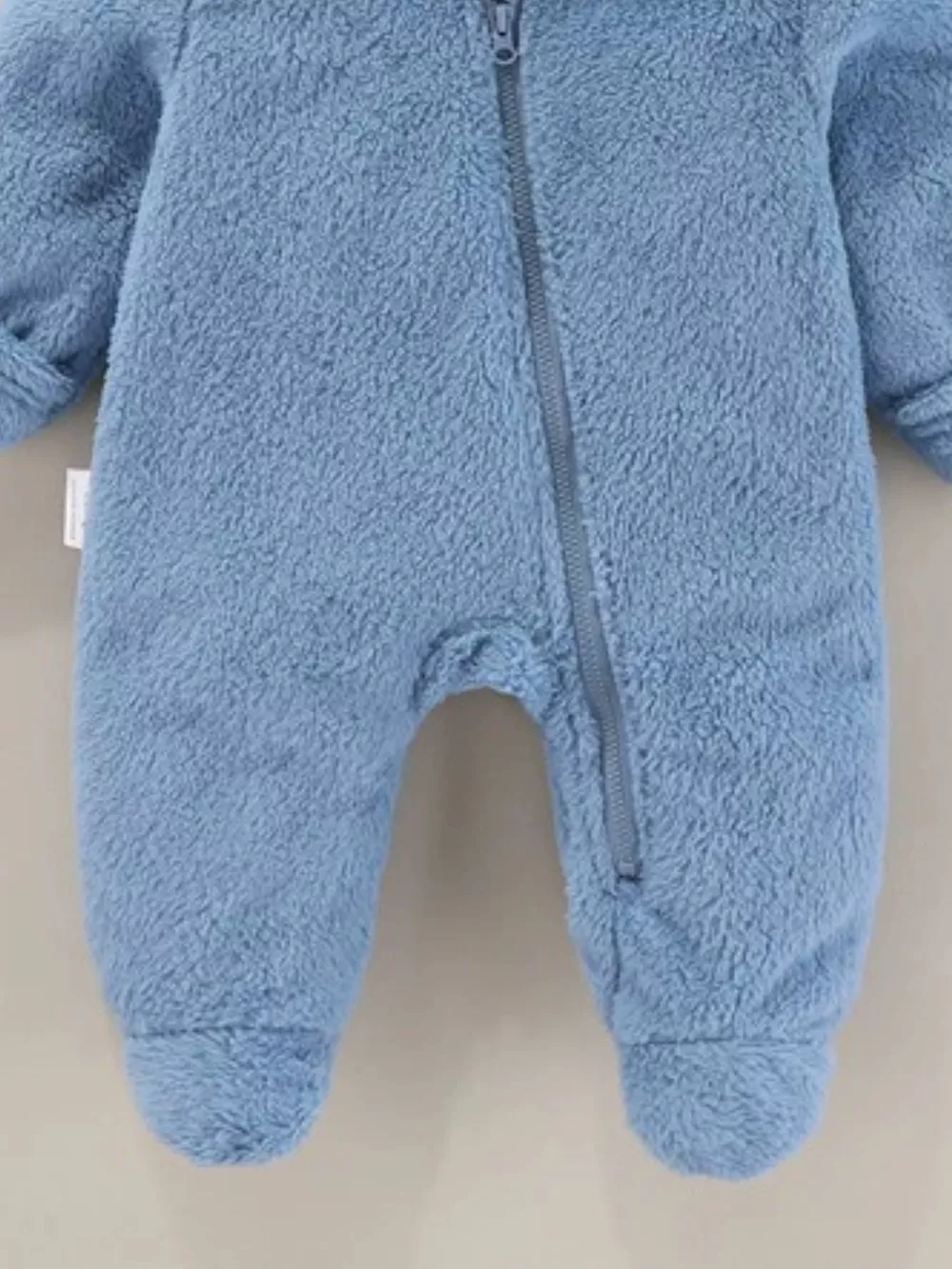 Children's Cozy Bear Hooded Fleece One-Piece, image 13
