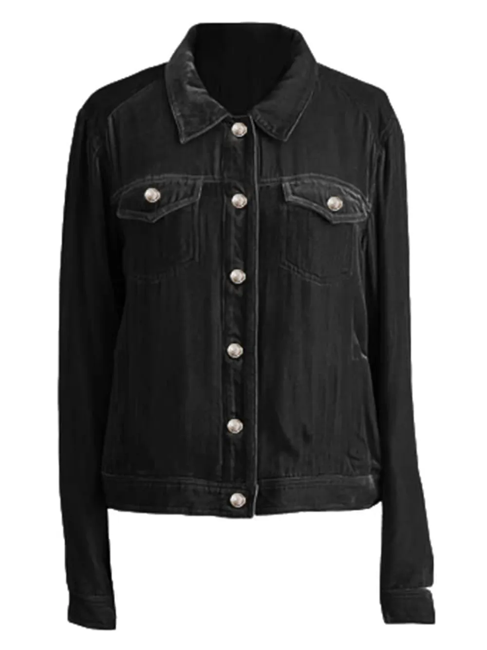 Button Up Long Sleeve Jacket with Chest Pockets, image 16