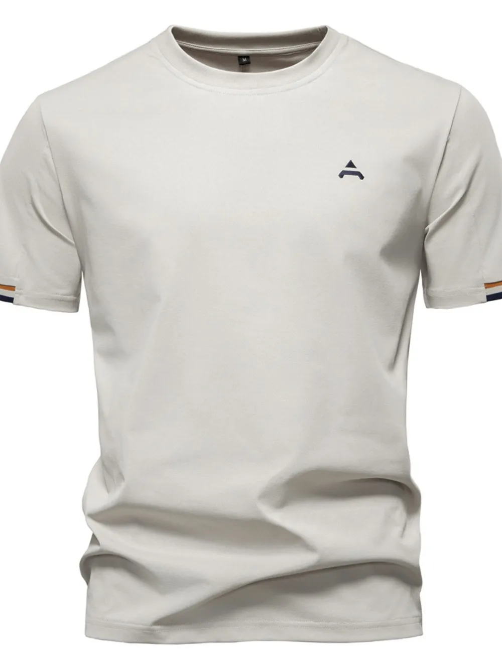 Men's Embroidered Round Neck T-Shirt