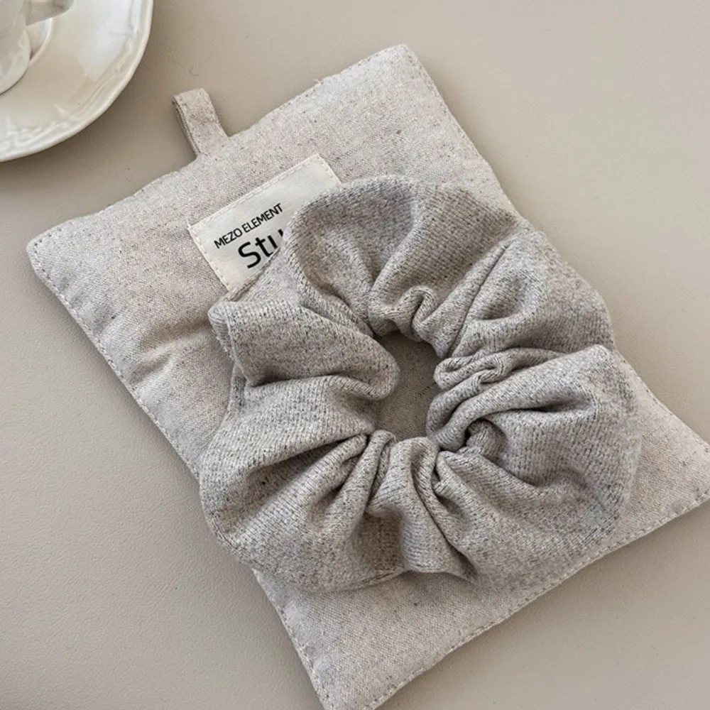 3-Piece Ruched Heathered Elastic Hair Scrunchy, image 4