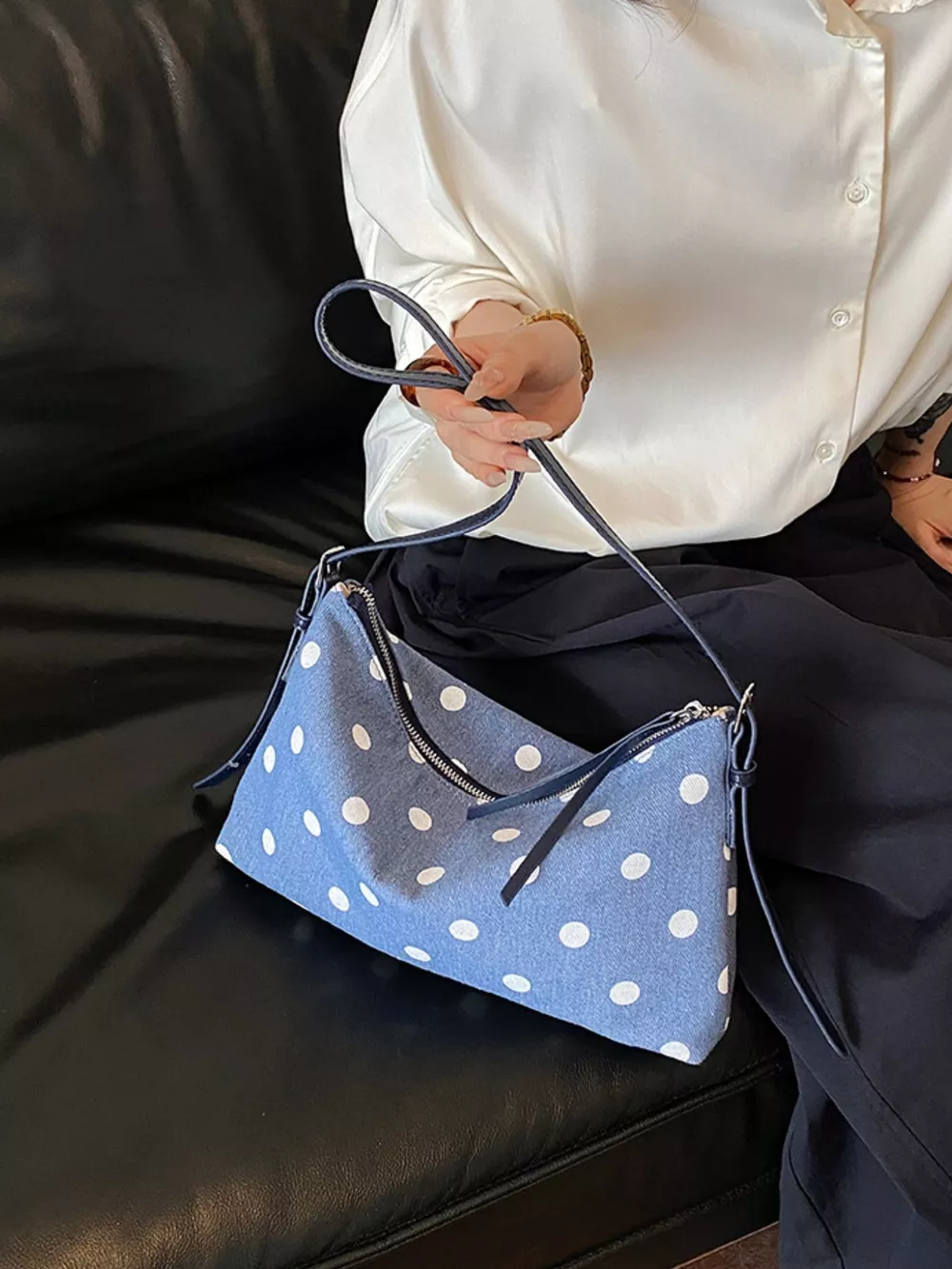Polka Dot Shoulder Bag, image 8