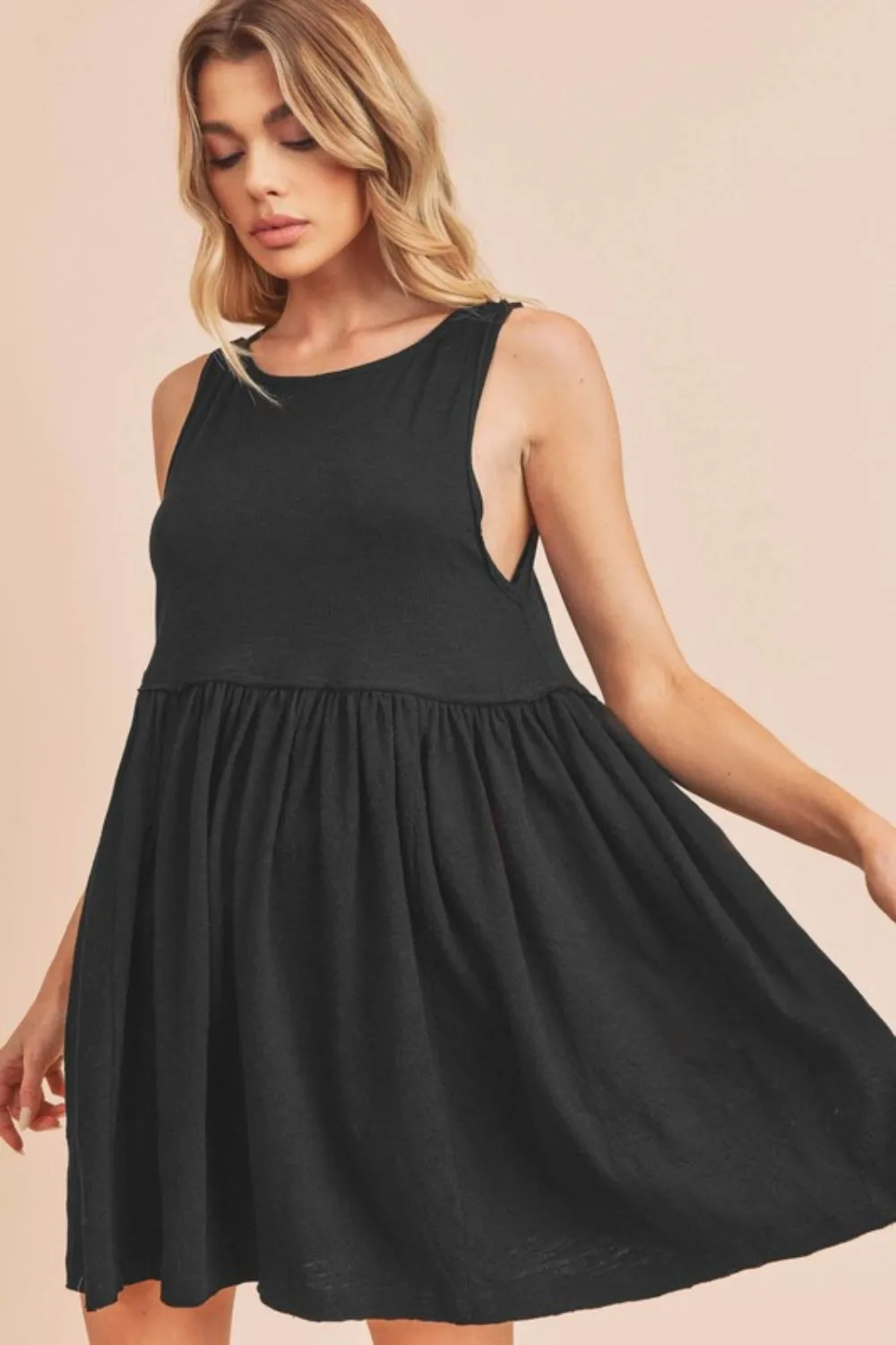 Round Neck Mini Tank Dress, image 2