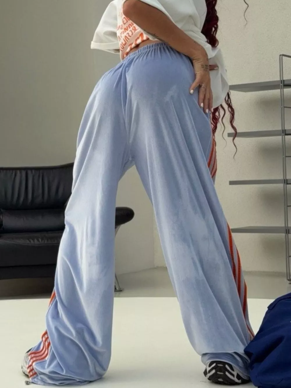 Velvet Wide-Leg Pants, image 22