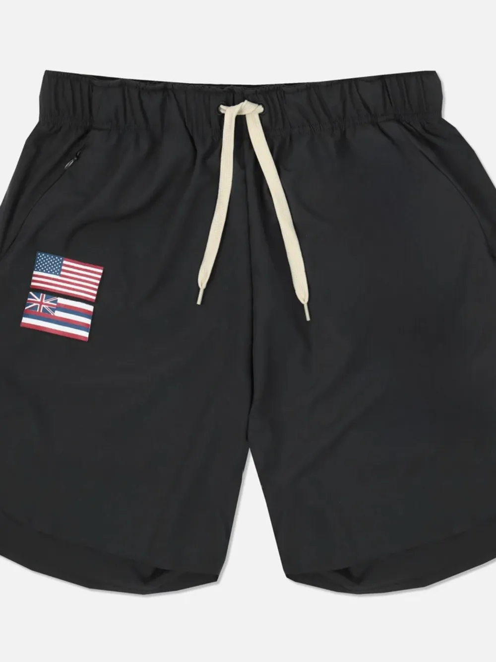 Men's Plus Size Drawstring US Flag Active Shorts