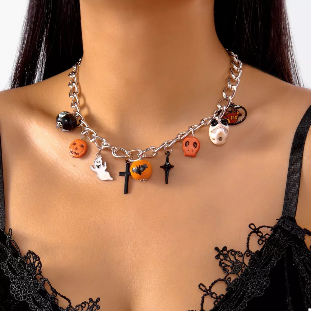 Halloween Charm Chain Necklace, image 2