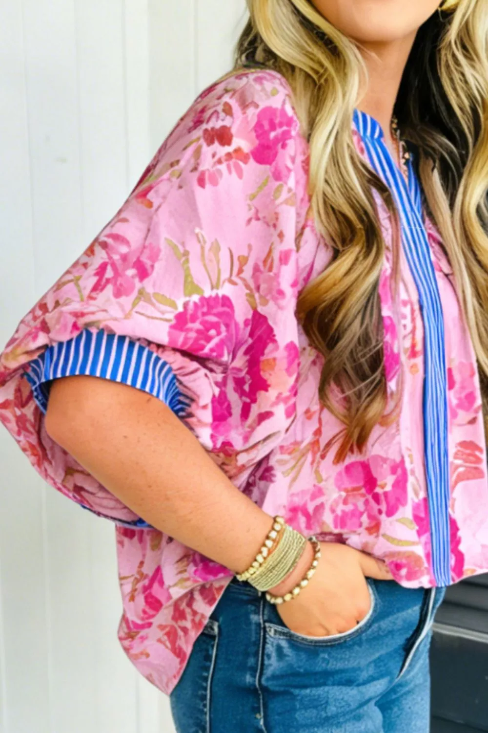 Floral Print Relaxed Fit Blouse, image 2