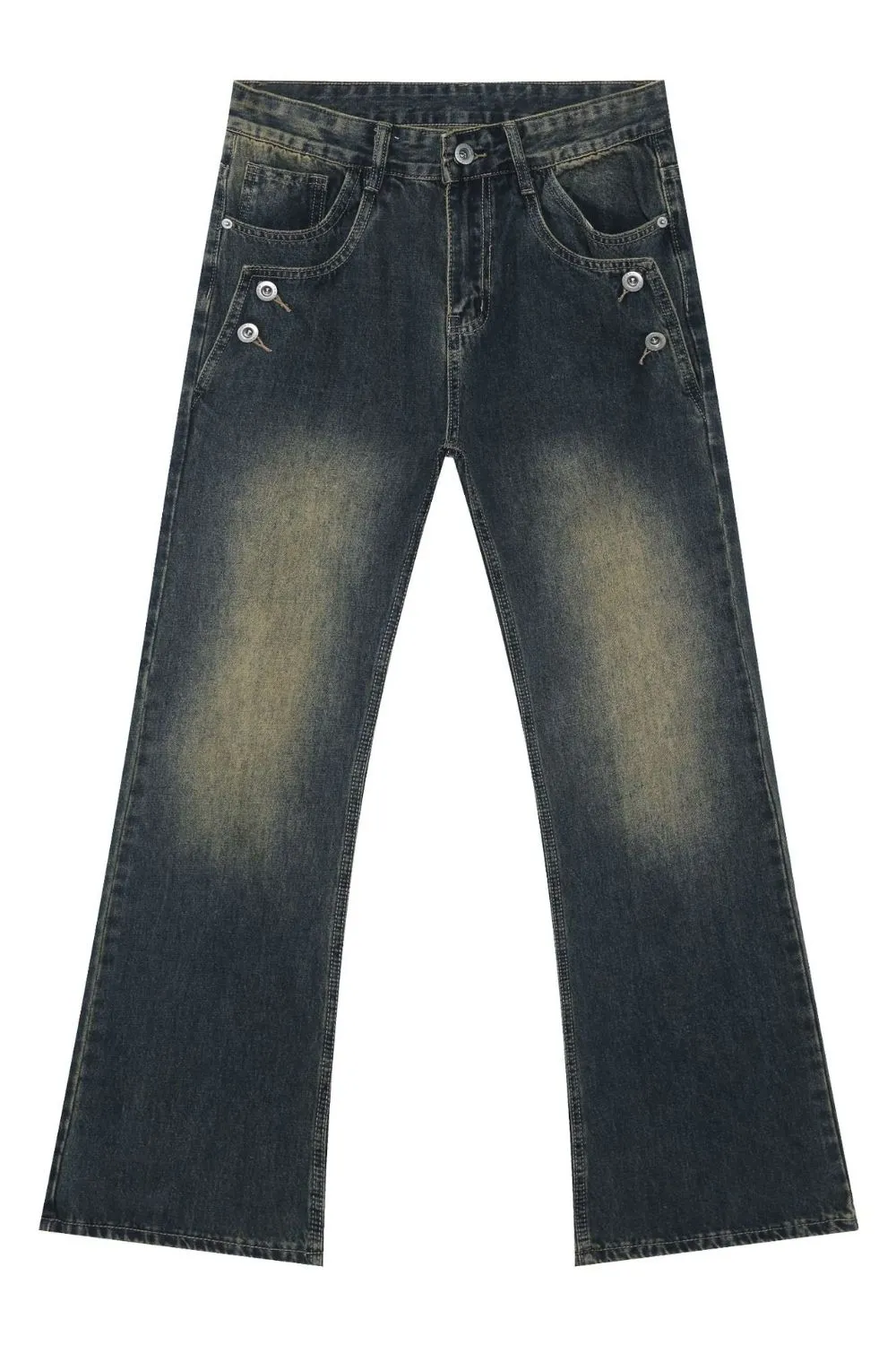 Men's Bootcut Jeans with Pockets, image 5