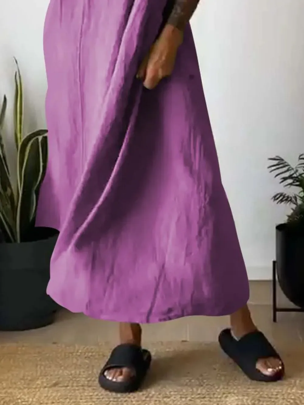 Full Size Ruched Cami Maxi Dress with Pockets Plus Size, image 17