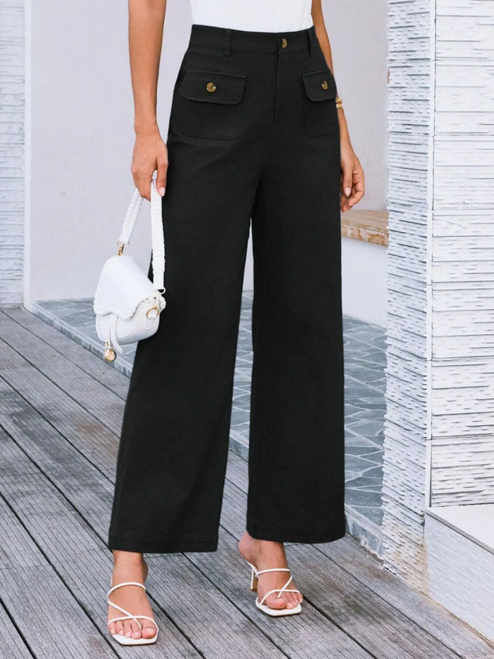 High Waist Wide Leg Pants, image 34