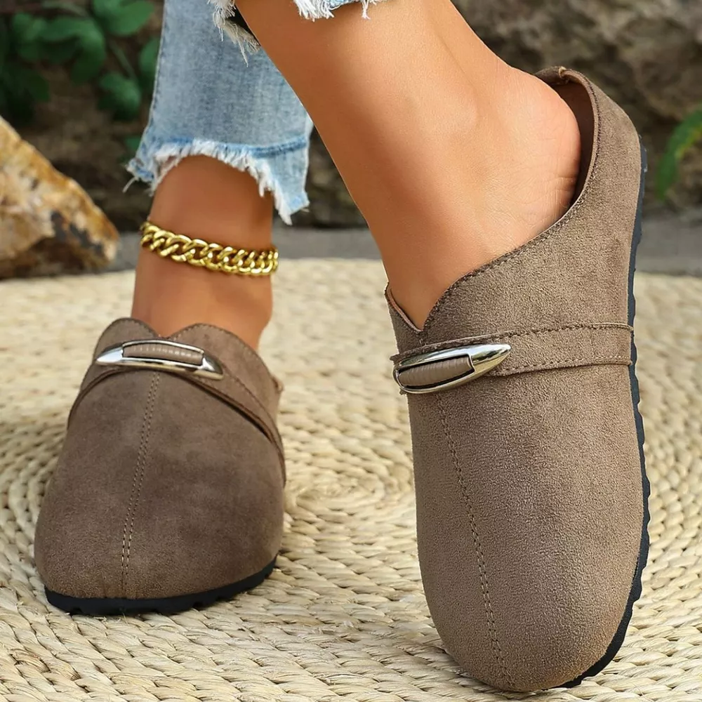 Round Toe Flats Slip-Ons, image 3