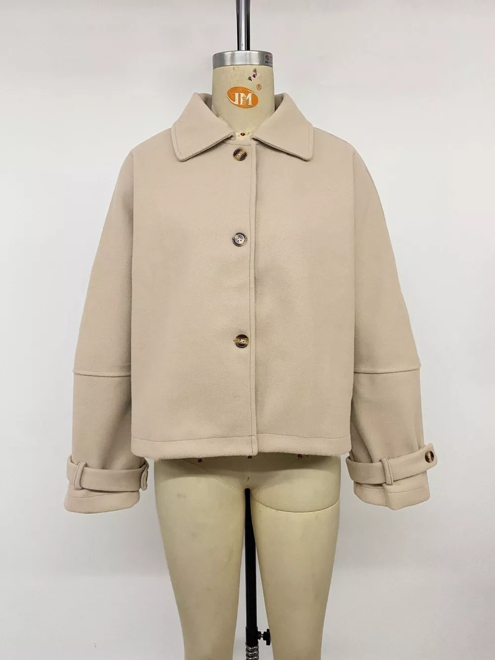 Collared Neck Button Up Jacket, image 7