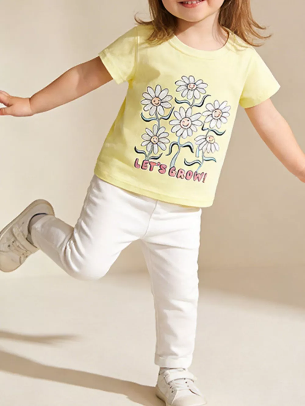 Children's Daisy Graphic Short Sleeve T-Shirt, image 2