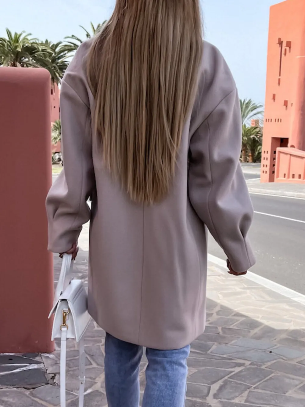 Full Size Double-Breasted Wool Coat Plus Size, image 15