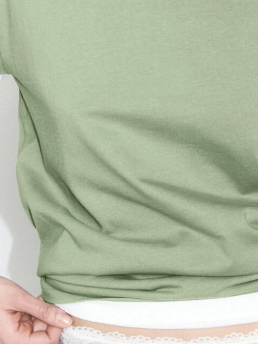 Plus Size Oversized Round Neck Short Sleeve T-Shirt, image 10