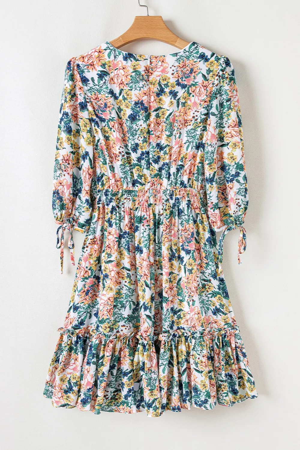 Floral Print Ruffle Hem Mini Dress, image 8