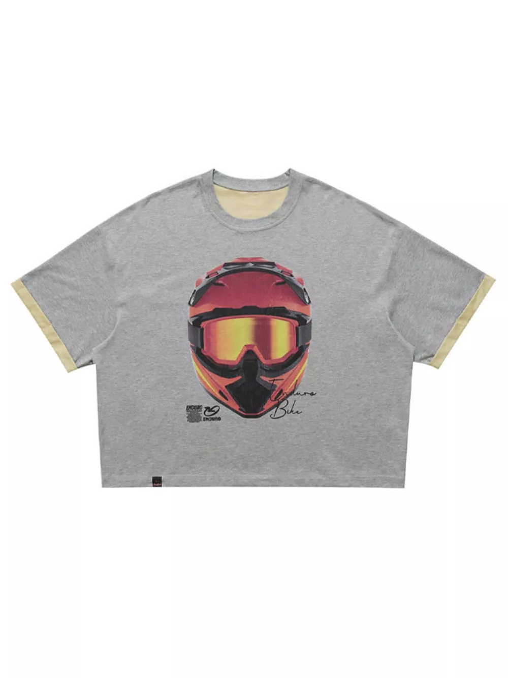 Men's Graphic Short Sleeve T-Shirt with Contrast Trim, image 6
