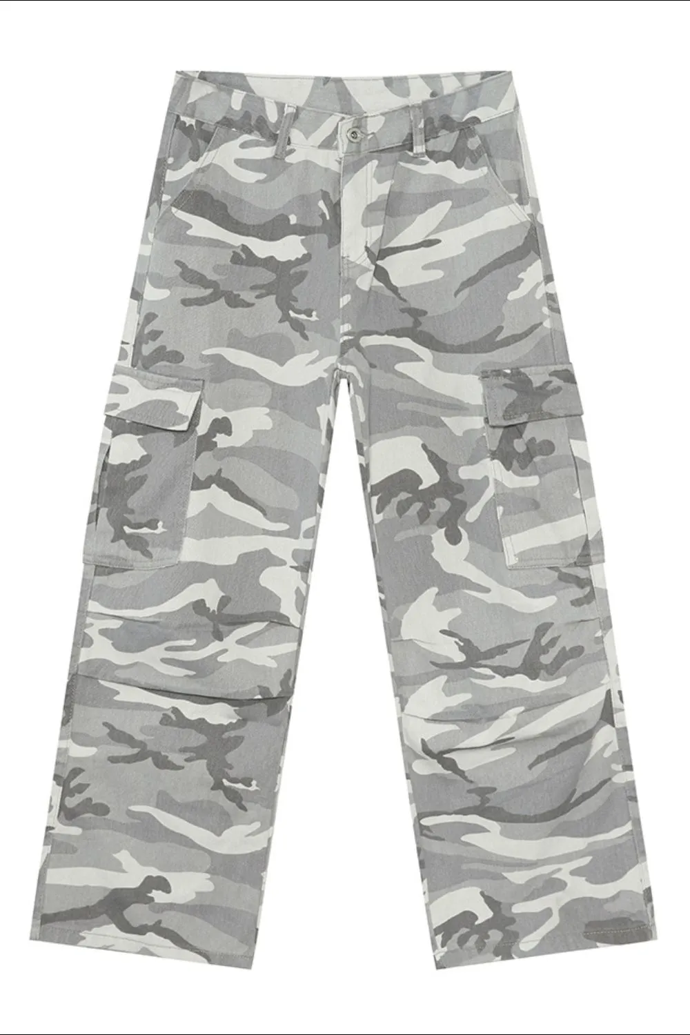 Camouflage Cargo Jeans with Pockets, image 7