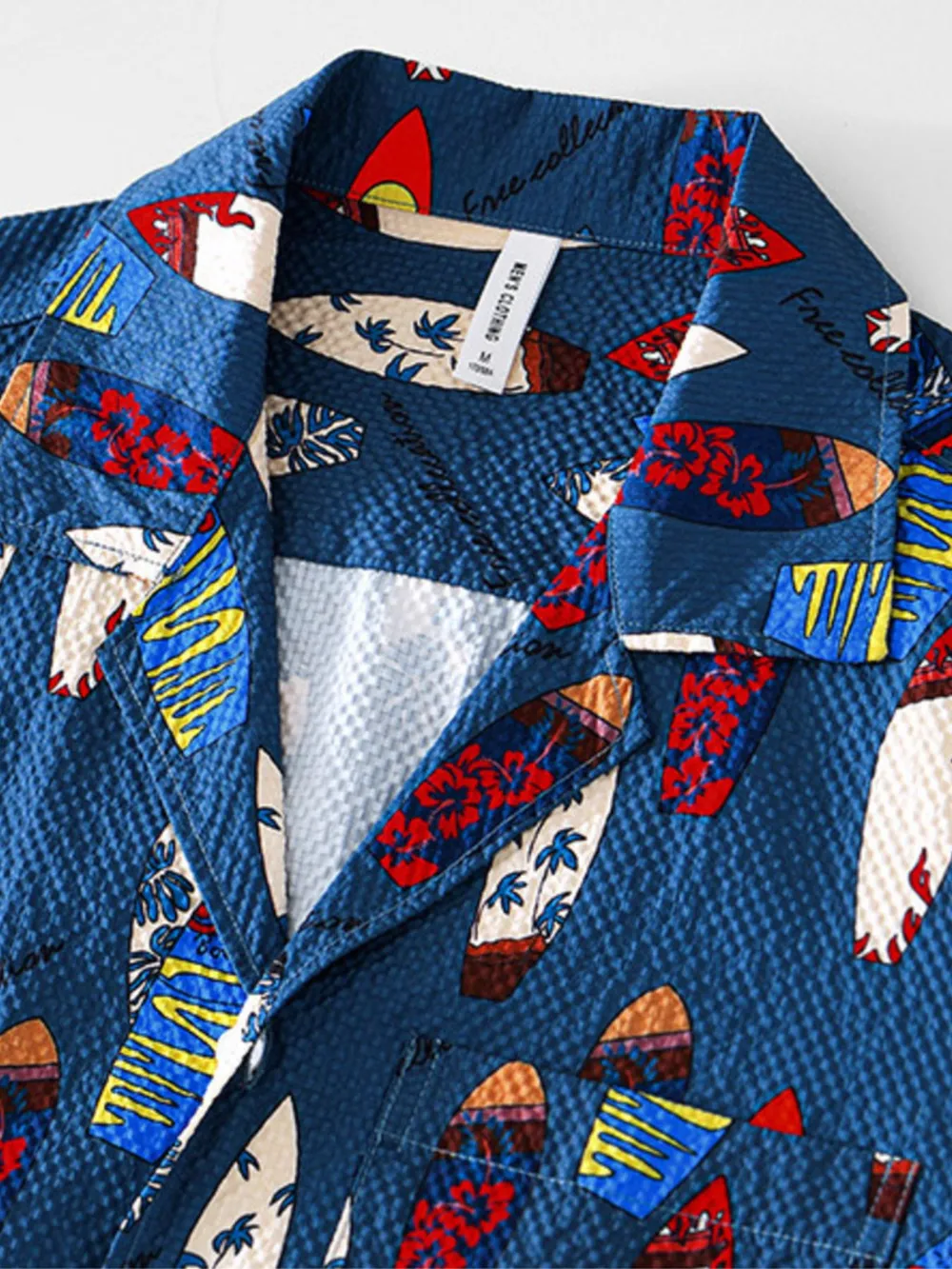 Men's Printed Button Up Short Sleeve Shirt, image 7
