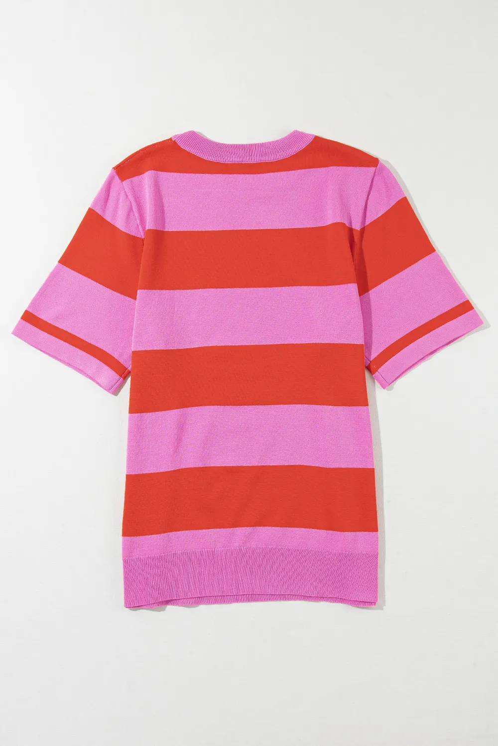 Color Block Round Neck Half Sleeve Top, image 9
