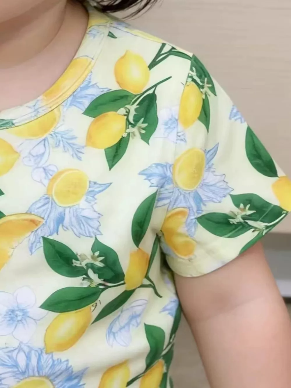 Children's Lemon Print Tee and Shorts Set, image 3