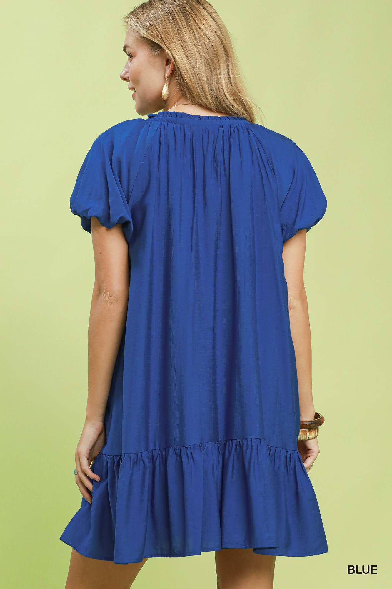 Ruffle Hem Shift Mini Dress, image 3