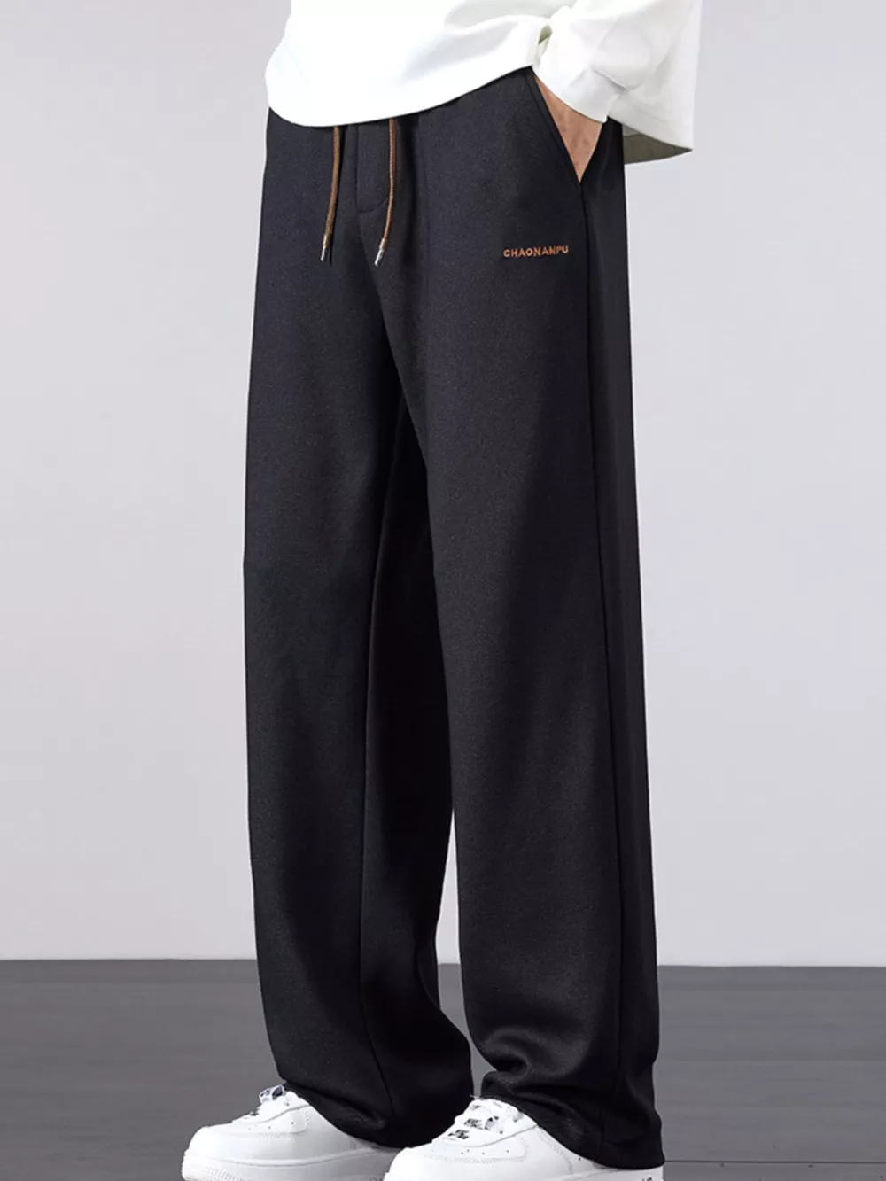 Men's Plus Size Casual Loose Fit Drawstring Pants, image 10