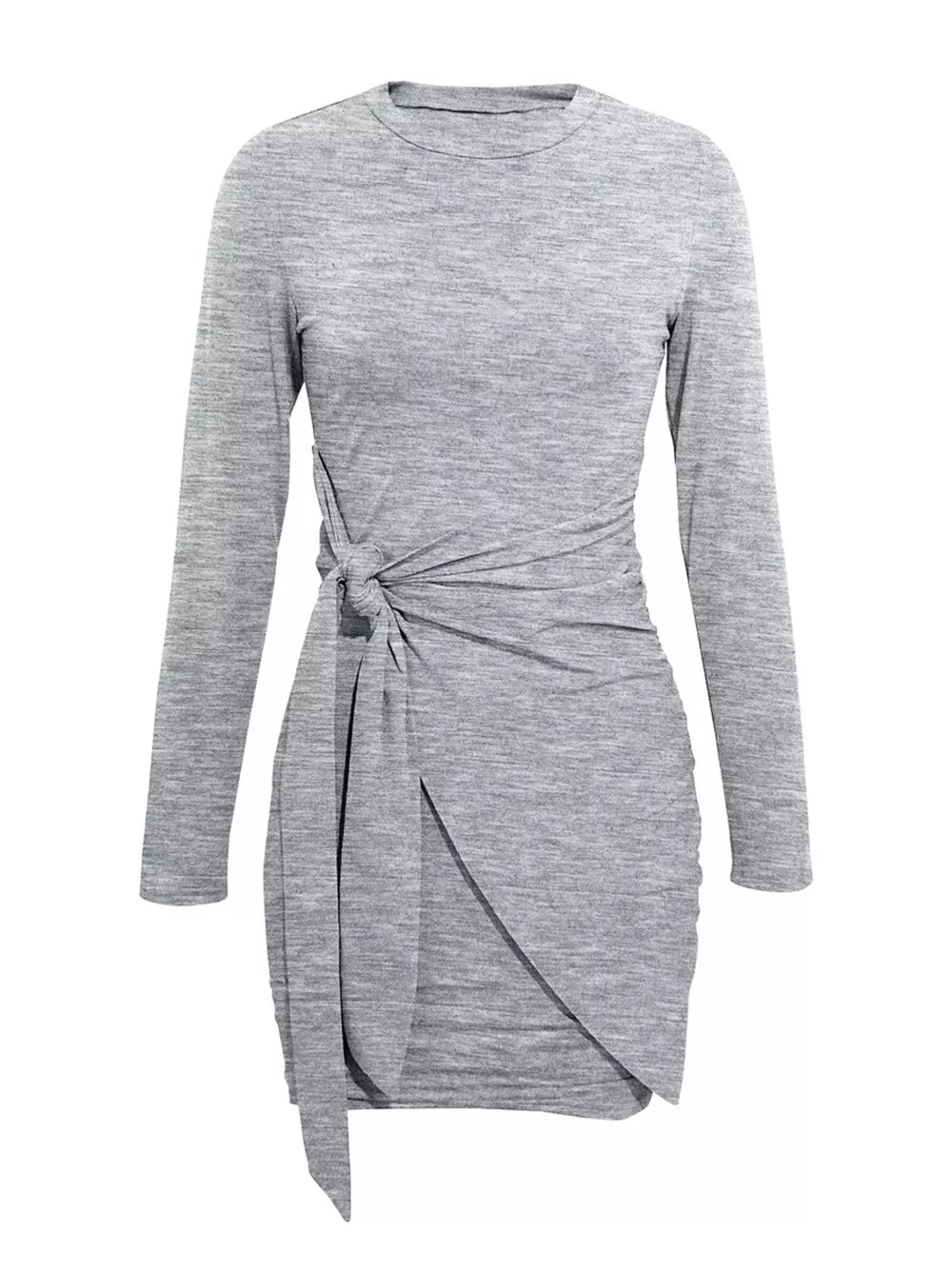 Round Neck Long Sleeve Bodycon Dress, image 20