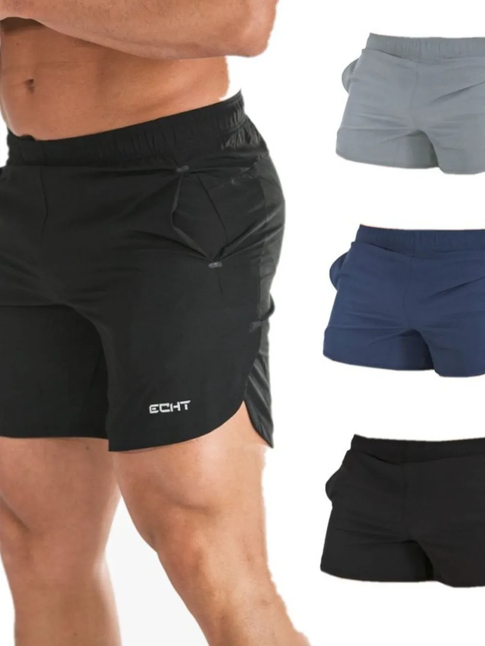 Men's Plus Size Quick-Dry Shorts with Pockets, image 2