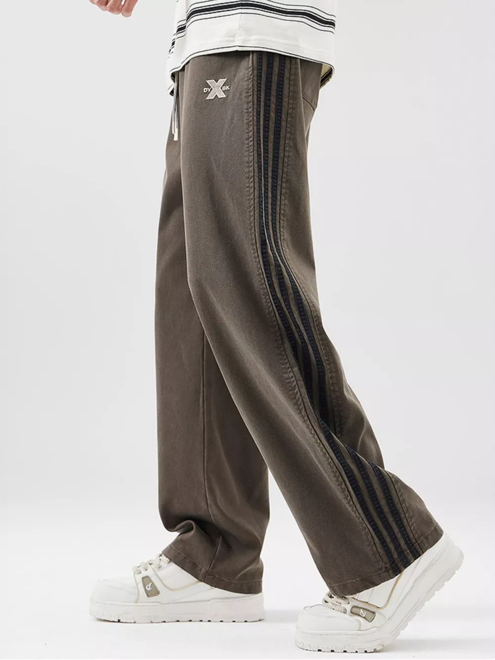 Men's Full Size Drawstring Wide Leg Pants Plus Size, image 7