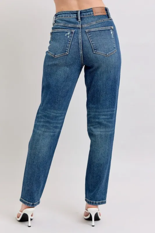 Full Size High Waisted Rigid Magic Non-destroy Straight Leg Jeans Plus Size, image 7