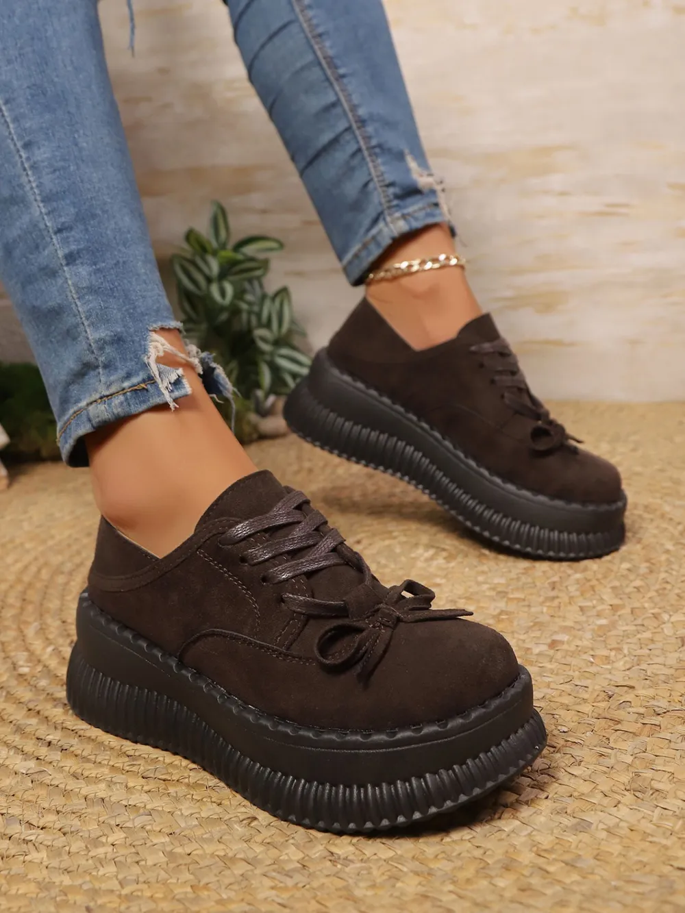 Lace Up Platform Loafers, image 5